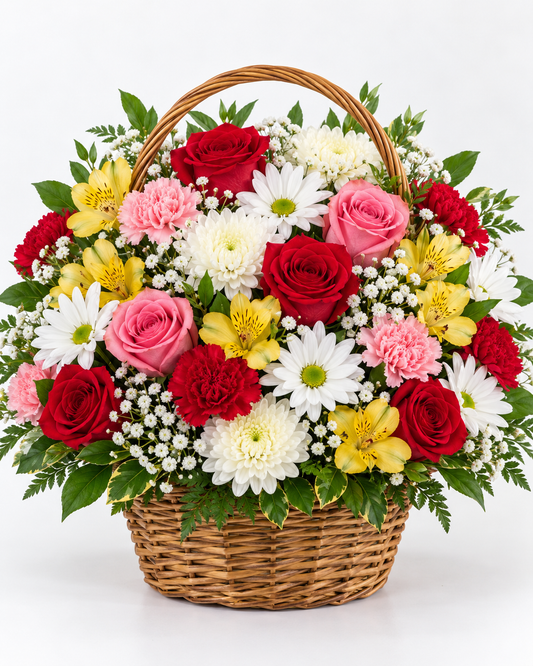 Romantic Pastel Basket
